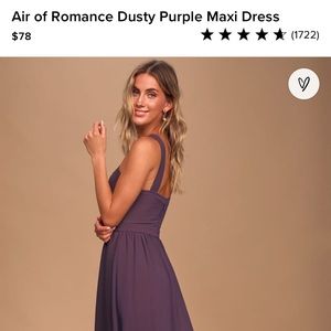 Air of Romance Dusty Purple Maxi Dress